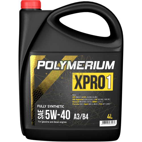 Моторное масло Polymerium XPro1 SN 5W40 4 л