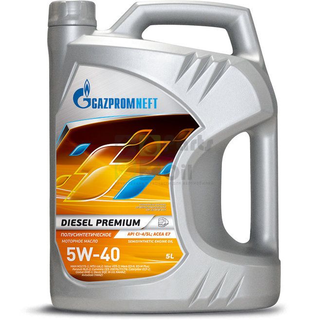 Моторное масло Gazpromneft Diesel Premium 5W-40, 5л