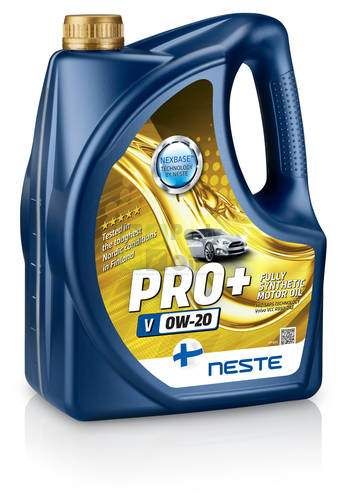 Моторное масло Neste Pro+ V 0W-20 4 л полностью синтетическое