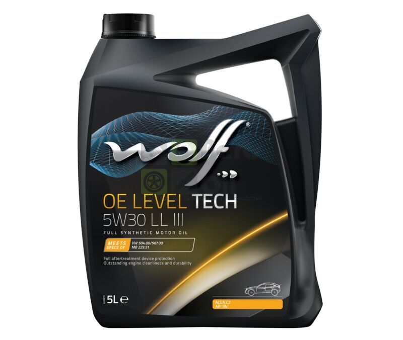Моторное масло, WOLF OE LEVEL TECH 5W30 LL III 5 л