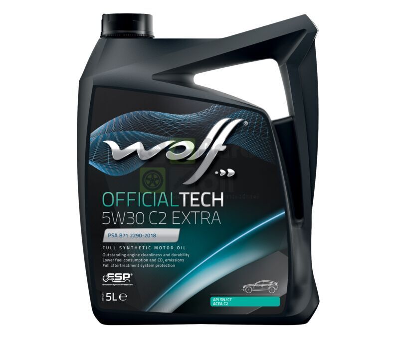 Моторное масло WOLF OFFICIALTECH 5W30 C2 EXTRA 5 л