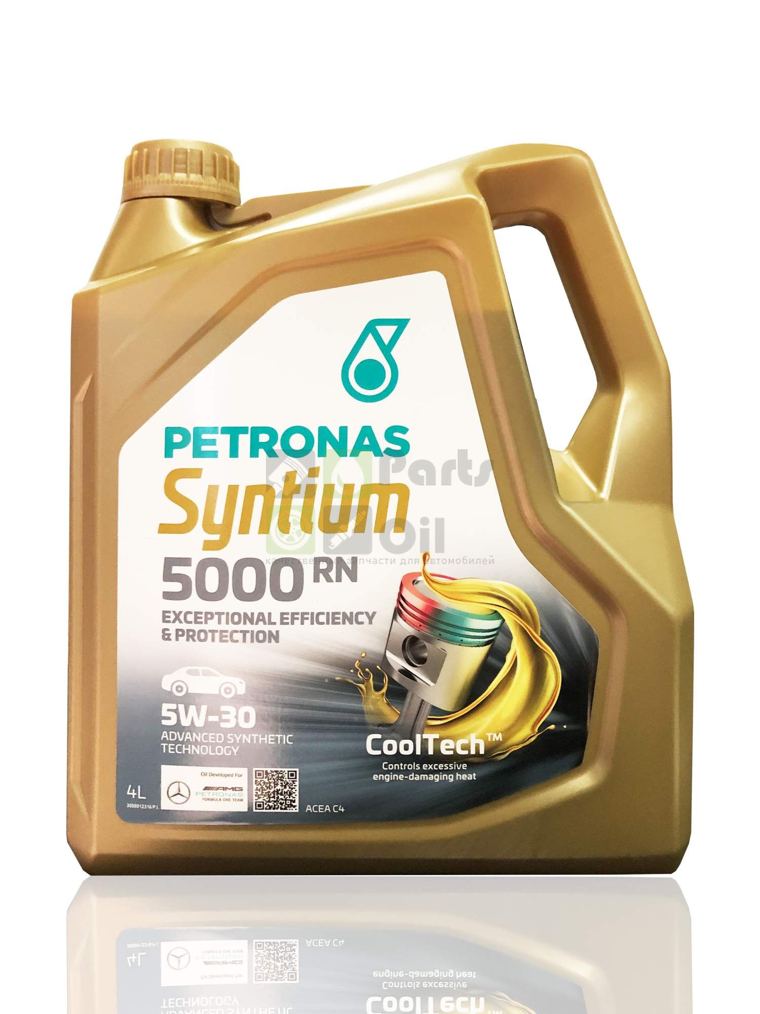 Моторное масло PETRONAS SYNTIUM 5000 RN синт. 5W30, 4л.,70543K1YEU18324019