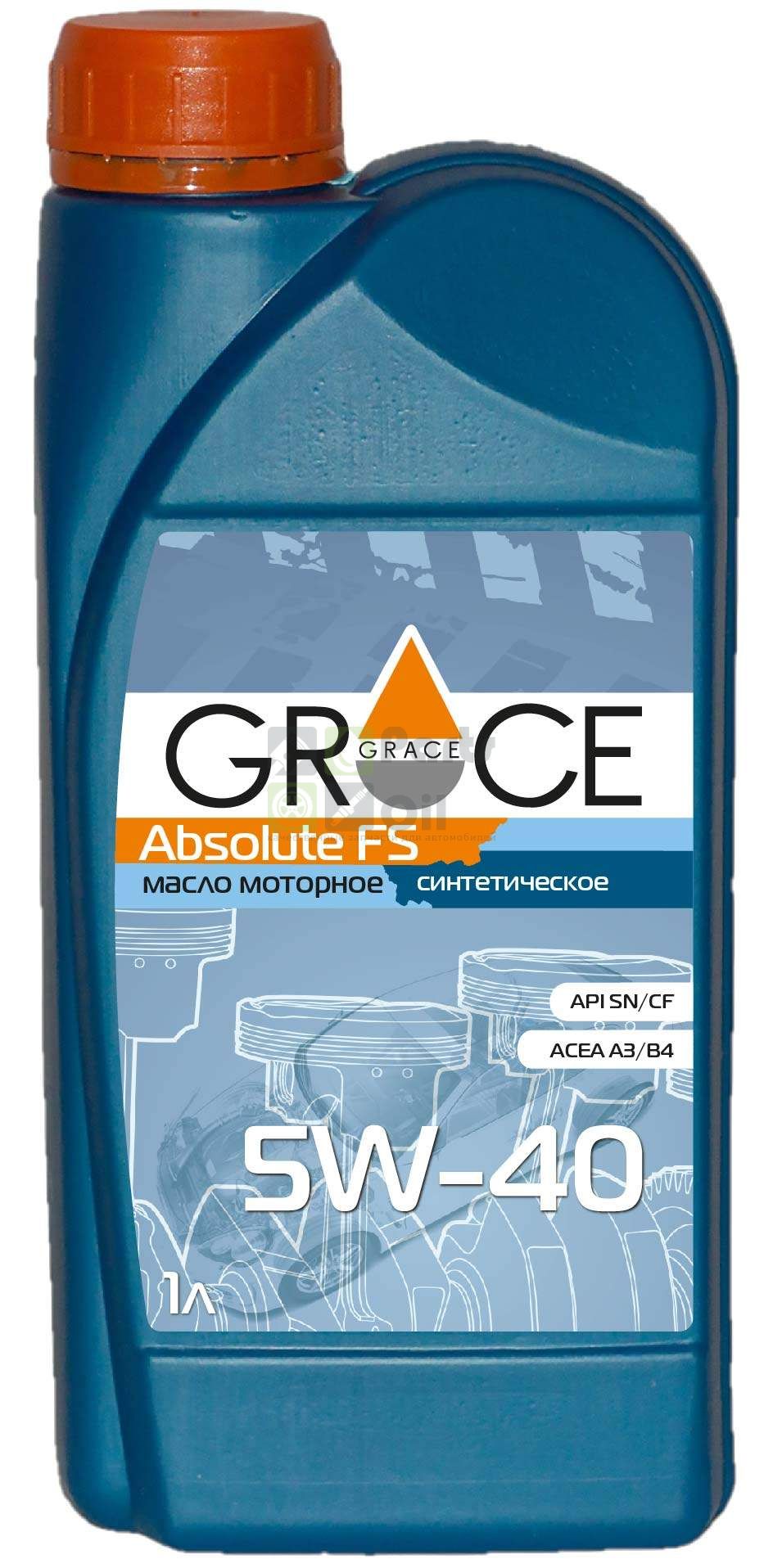 Моторное масло синтетическое GRACE 4603728811253 Аbsolute FS 5W-40, 1 литр