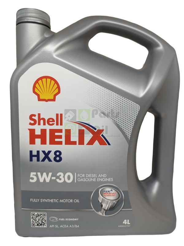 Моторное масло Shell HELIX HX8 SYNTHETIC 5W-30 Синтетическое 4 л