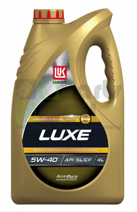 Масло моторное LUKOIL LUXE SEMI-SYNTHETIC 5W-40, API SLCF, 4л