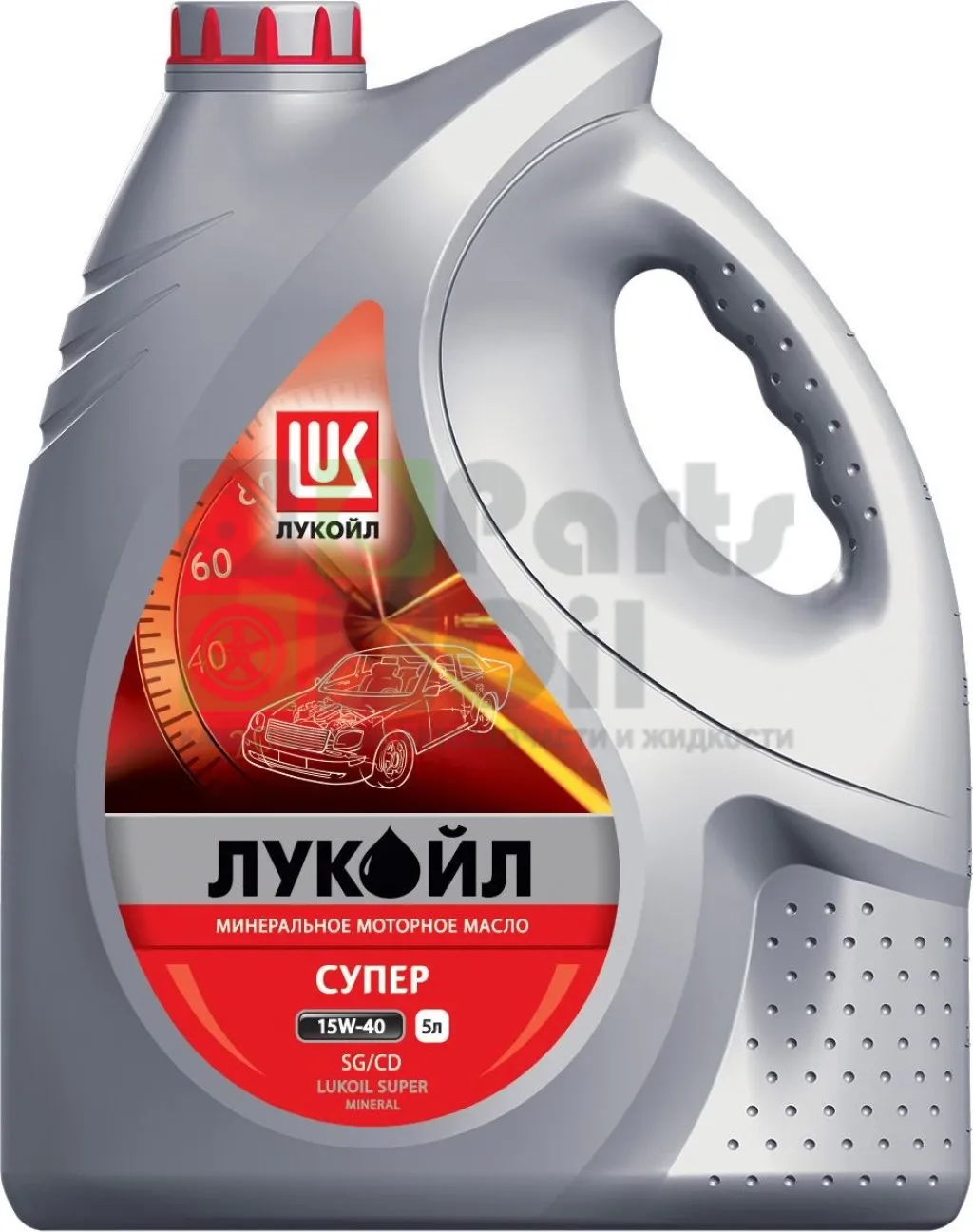 Моторное масло Лукойл Супер 15W-40 минеральное 5 л