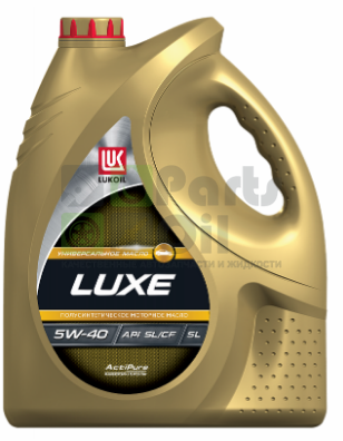 Масло моторное LUKOIL LUXE SEMI-SYNTHETIC 5W-40, API SLCF, 5л