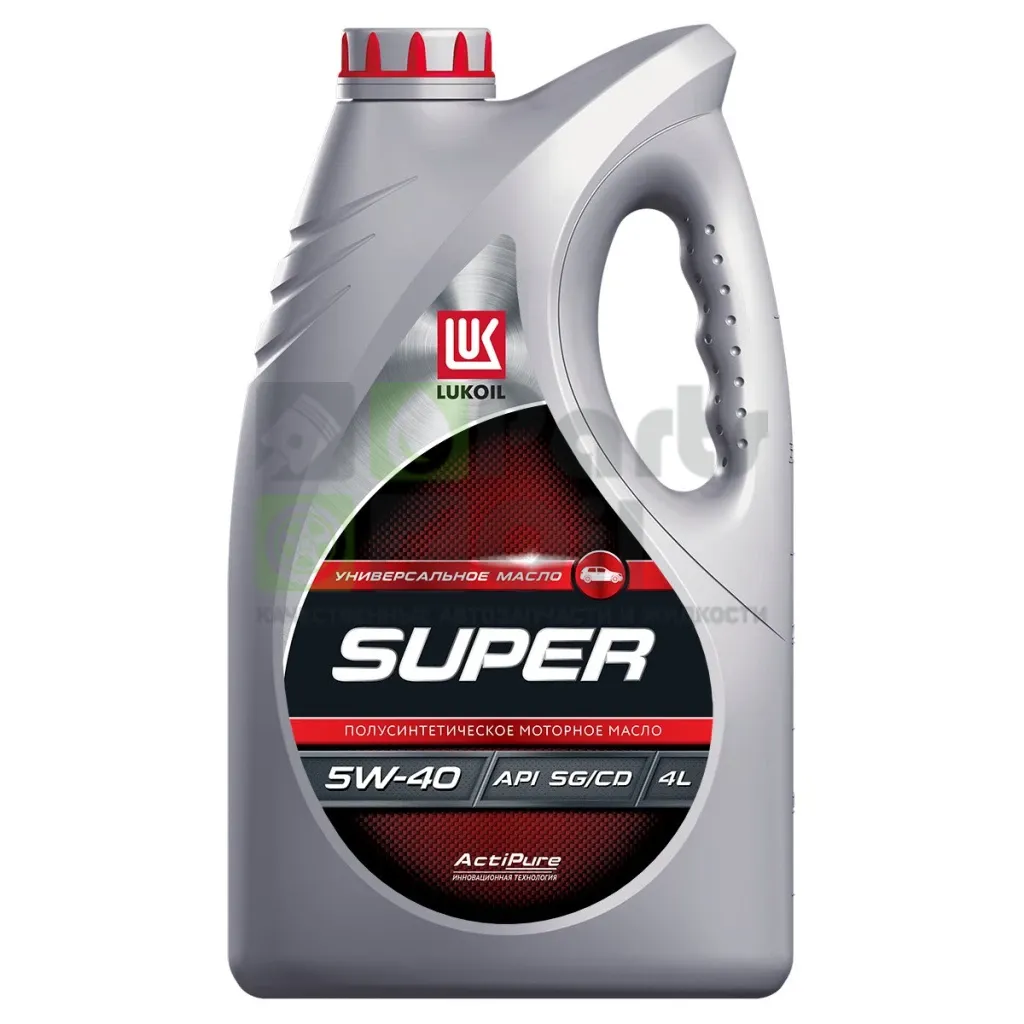 Моторное масло Лукойл Super 5W-40 полусинтетическое 4 л