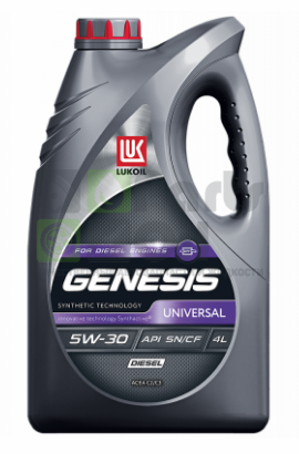 Масло моторное LUKOIL GENESIS UNIVERSAL DIESEL 5W-30 масло моторное на основе синтетической технологии, 4л