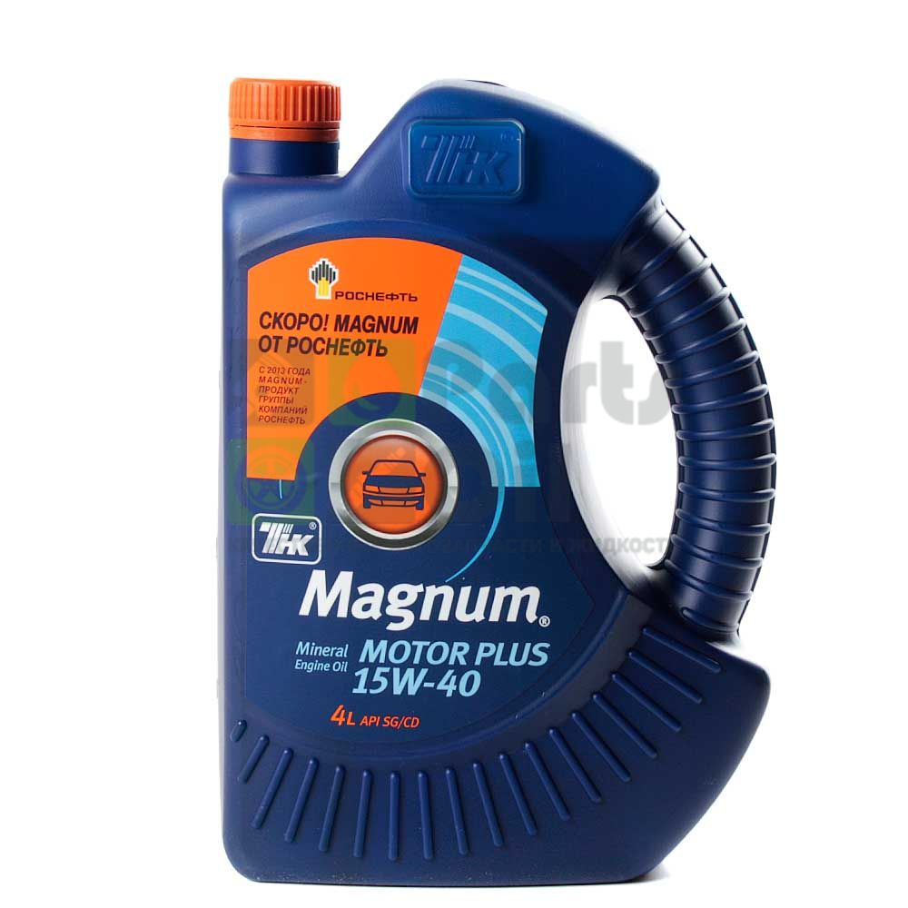 Масло моторное ТНК MAGNUM MOTOR PLUS 15W40 минеральное 4 л 40614442