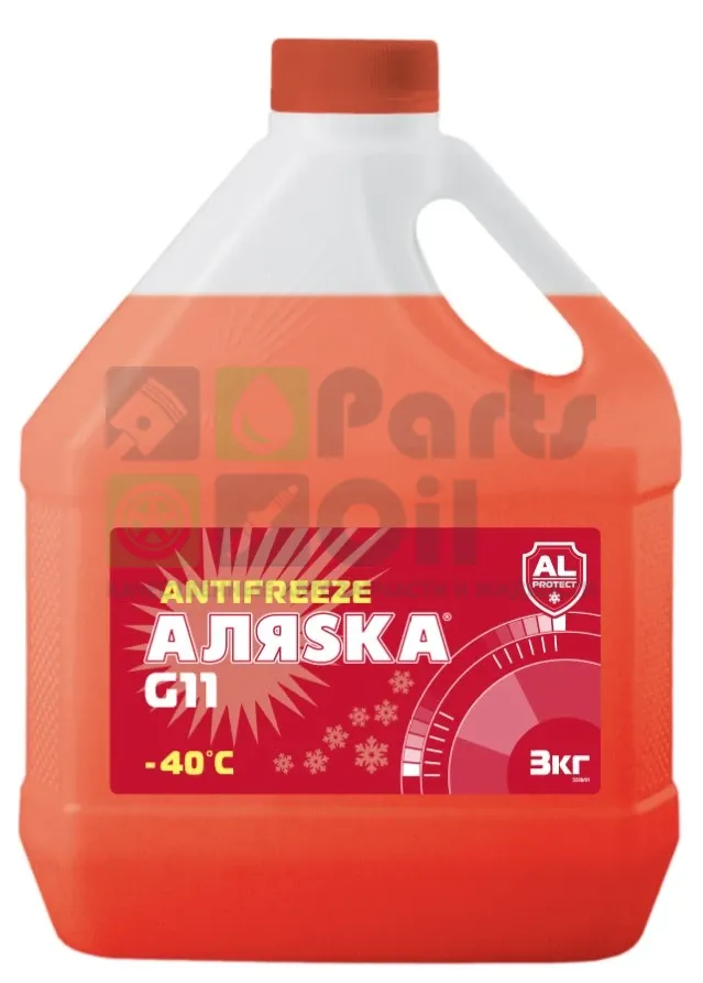 Антифриз Аляска G11 красный -40&deg;С 3 кг