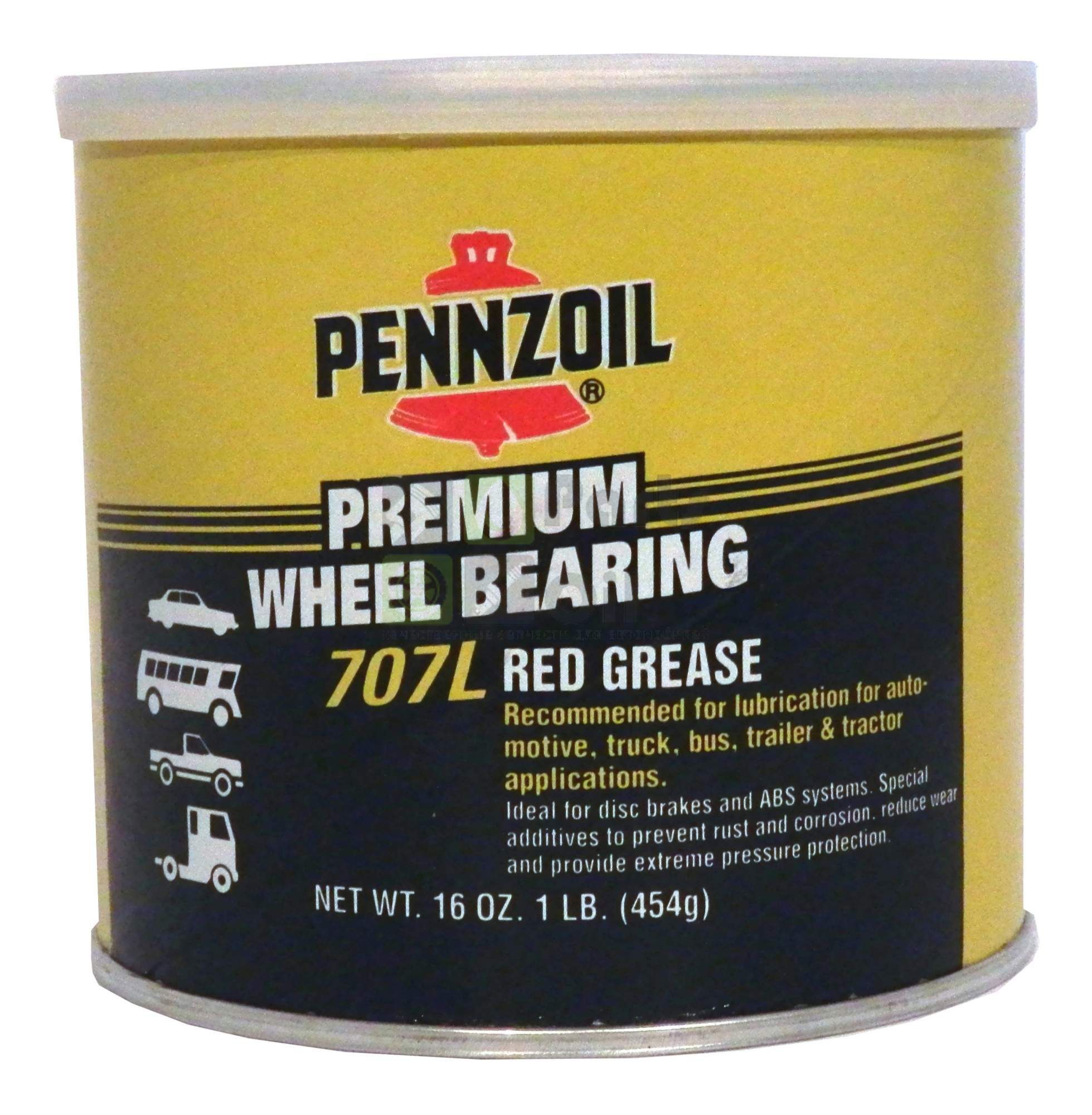 Смазка Pennzoil Premium Wheel Bearing 707L Red Grease 454 гр