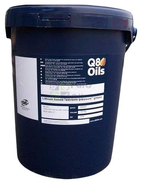 Литиевая смазка Q8 Oils 101720301924 18 кг