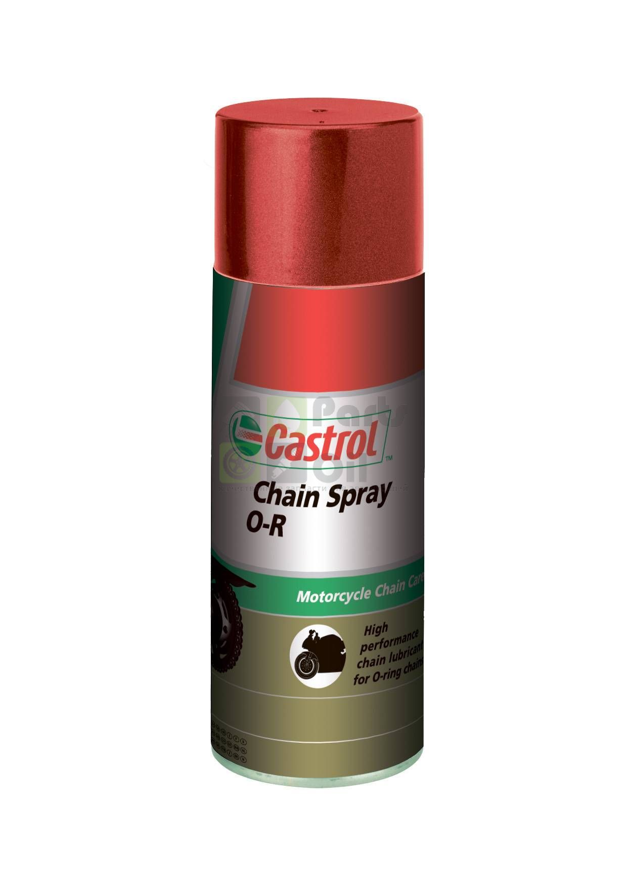 Смазка-спрей Castrol Chain Spray Or 12 X для цепей мотоциклов 0,4л.
