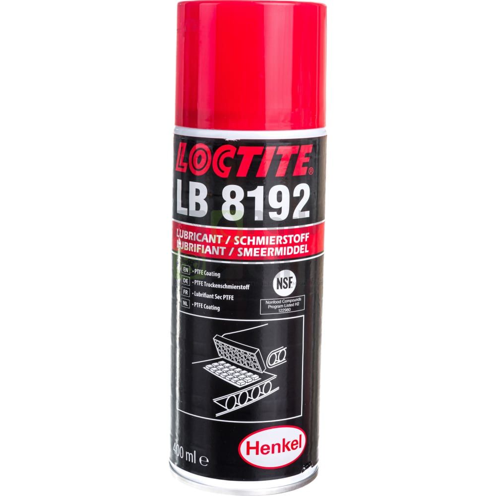 Loctite 8192 LB Спрей тефлоновый , 400мл 142533