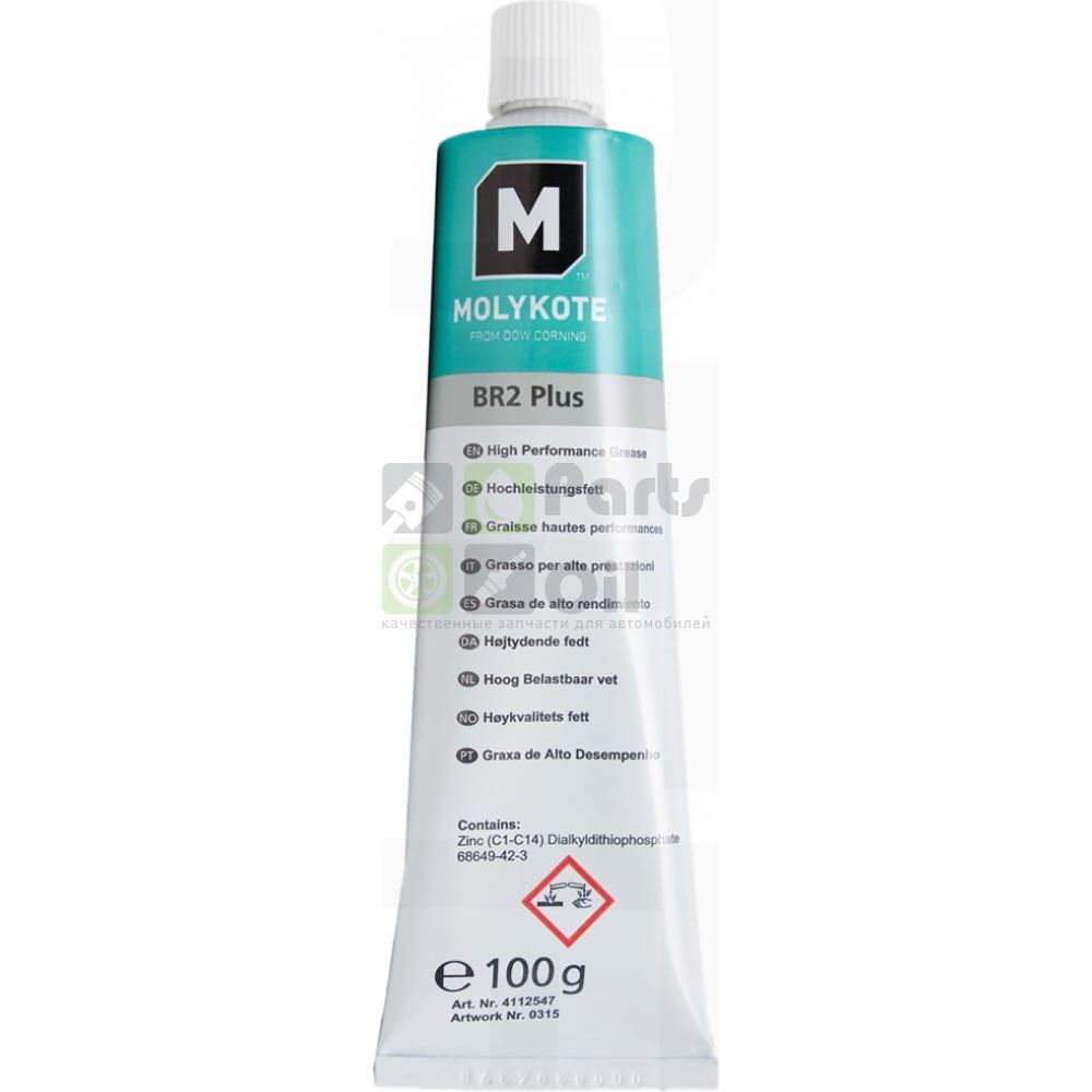 MOLYKOTE Пластичная смазка BR2 Plus  Аналог EFELE MG-212 4112547