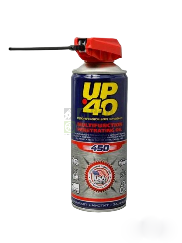 Смазка универсальная проникающая UP-40 (WD-40), 450 мл. с носиком, жидкий ключ