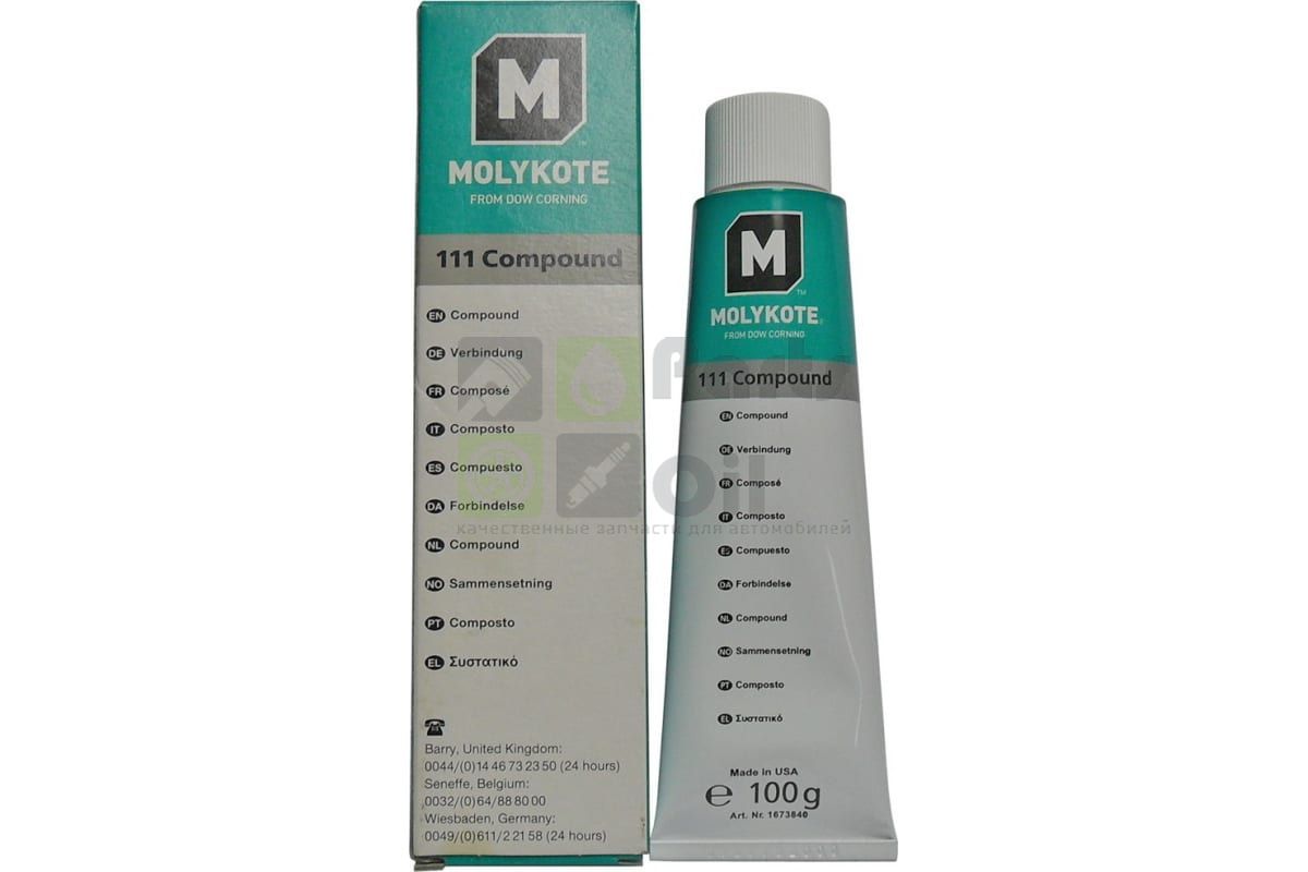 Силиконовая смазка Molykote 111 Compound (100 г)  Аналог EFELE SG-385