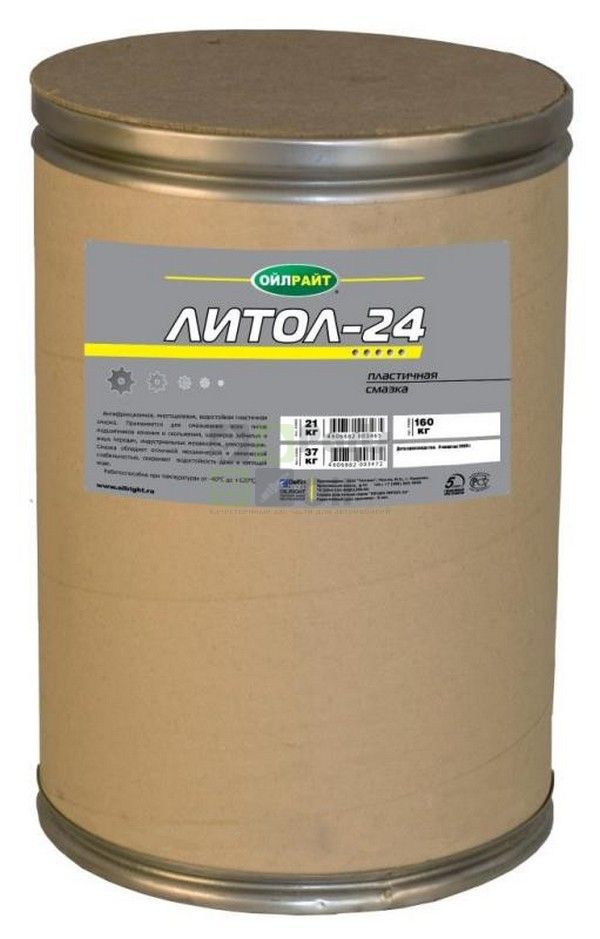 Литол 24 Oil Right барабан 21 кг, 6049 (1 шт.)