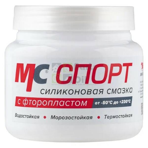 Смазка силиконовая с фторопластом МС СПОРТ, 400 г банка, ВМПАВТО