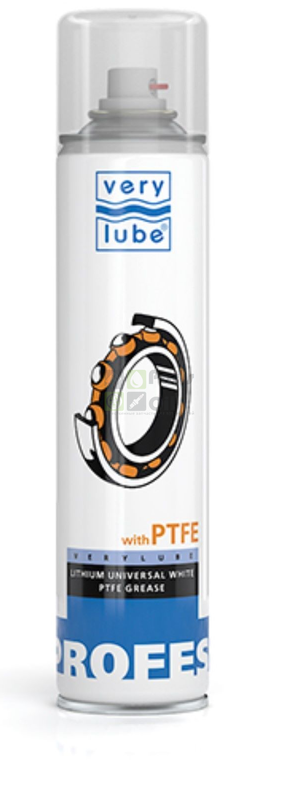 Универсальная литиевая Verylube смазка с PTFE (аэрозоль) белая  320мл