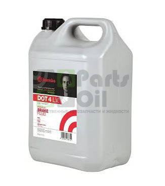 Жидкость тормозная BREMBO L04250 DOT 4 Low Viscosity 5л