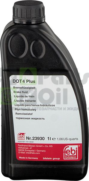 Жидкость тормозная FEBI PLUS DOT-4 1 л 23930