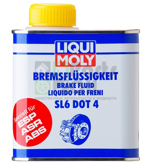 Жидкость тормозная LIQUI MOLY BREMSFLUSSIGKEIT SL6 DOT-34 0.5 л 3086