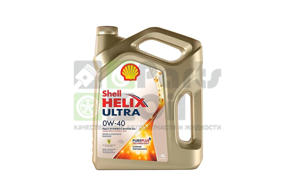 Моторное масло Shell 550055900 0W-40 синтетическое 4 л